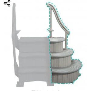 Confer Inground Pool Step Add-On - New